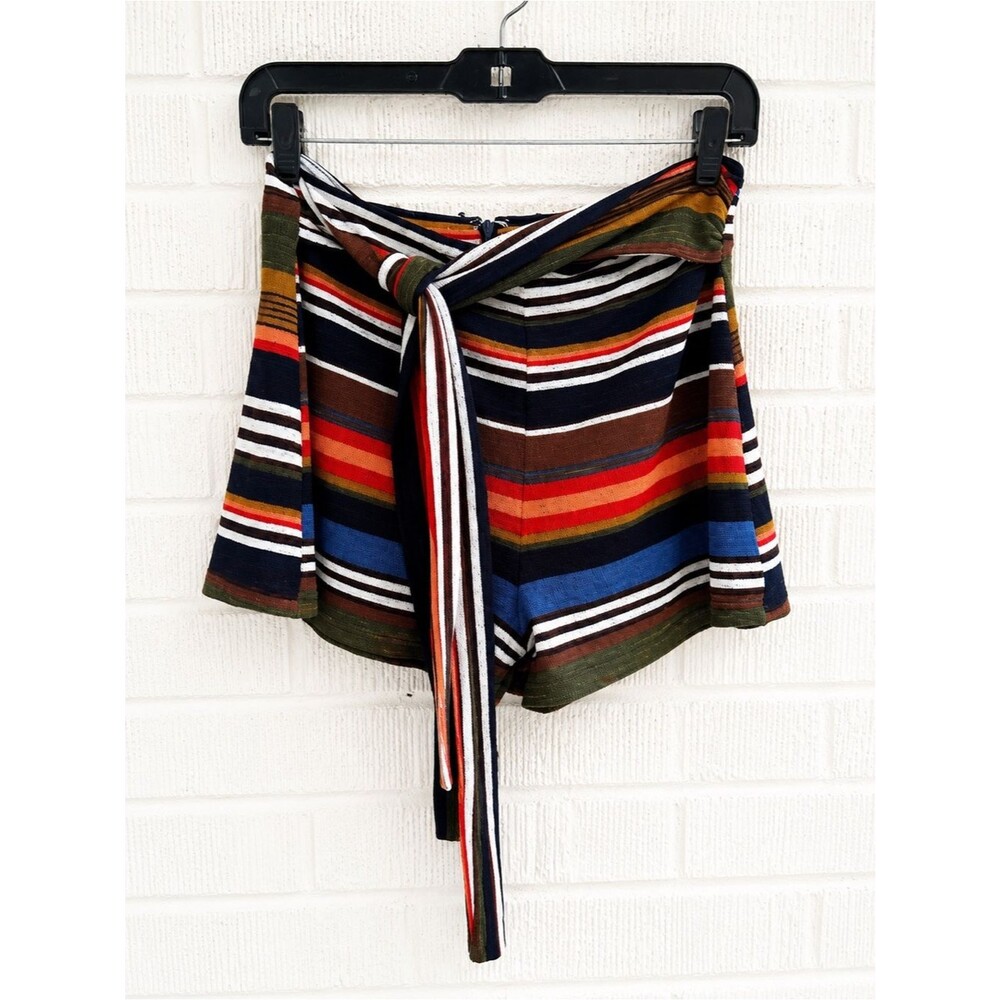 Wild Honey ASOS Striped Tie-Front Knit Shorts – Size Medium